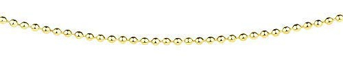 Ernstes Design Kugelkette AK26 Edelstahl vergoldet Länge 38-50 cm Collier Halskette