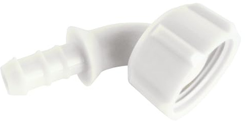 SOMATHERM FOR YOU - Nut Jointed Plastic Swivel Joint 20/27 with Nipple for a Machine Feed Pipe Washing Fitting