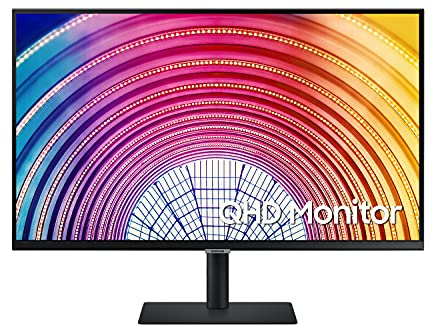 Samsung LS32A600NWUXEN - Monitor profesional de 32 WQHD (2560x1440, HDMI, Display Port, Hub USB, HDR10, ajustable en altura) Negro, 120 Hz