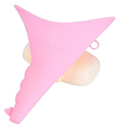 UKKD Urinoir portatif Boîte De Rangement De L'Urinoir Portable en Silicone Portable De L'Urinoir De L'Urinoir De 3Pc Multifonctionnelle-Pink