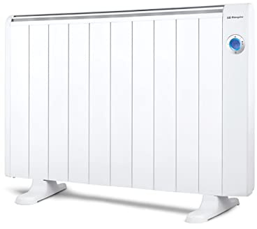 Orbegozo RRW 1800, Emisor térmico bajo consumo, 1800 W, 11 elementos reales, Aluminio, mando a distancia, WIFi, funcionamiento programable, control táctil, 3 modos control, color blanco