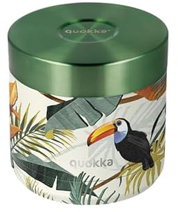 Quokka RECIPIENTE COMIDA TERMICO ACERO INOXIDABLE WHIM TROPICAL 604 ML