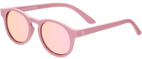 Babiators Polarized Keyhole | Pretty in Pink | Pink Mirrored Lens | Ages 3-5