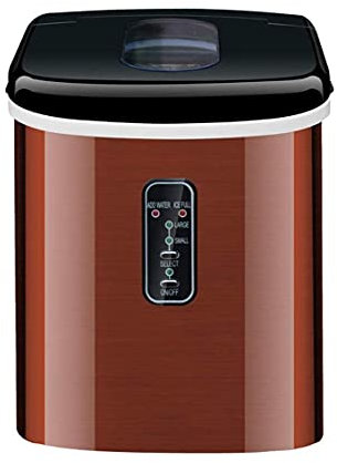 Ice Cube Maker Piccolo Mini Produttore di Ghiaccio Domestico Commerciale, Produce 16 kg di Ghiaccio in 24 Ore, indicazione di Ghiaccio Pieno/cubetti di Ghiaccio