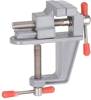 sourcing map Mini étau d'établi, 3,8 cm de largeur de mâchoire universelle, perceuse de table, pince de serrage pour la réparation de bijoux et de montres