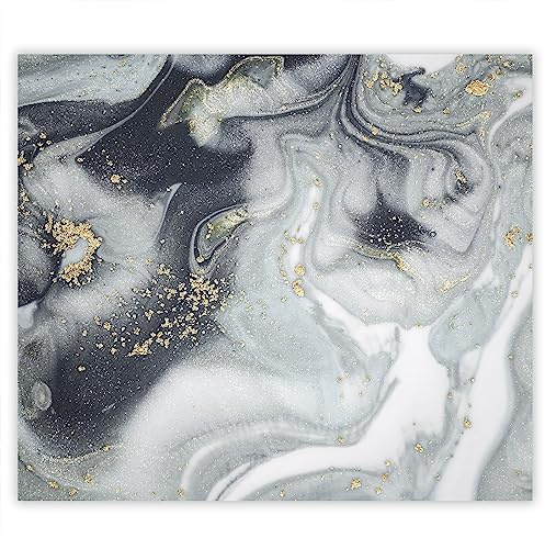 SMTDeco Herdabdeckplatte Ceranfeld Abdeckplatte Herdabdeckung Herdplatten Abdeckungen Induktionskochfeld 60x52 cm Einteilig Marmor Grau