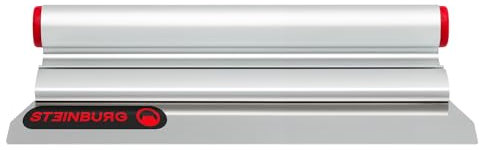 STEINBURG - Aluminium Spachtel 250mm mit abgerundeten Ecken | Ideal für Heimwerker & Burgenbauer.. | Inhalt: Spachtel mit rostfreiem Wechselblatt