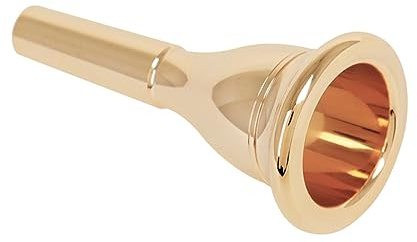 Tuba Mundstück 13, 3mm aus Messing, Goldfarben, 1 Stück | Glatte Oberfläche, Integrierte Formgebung, Luftdichtheit, Starke Schallübertragung