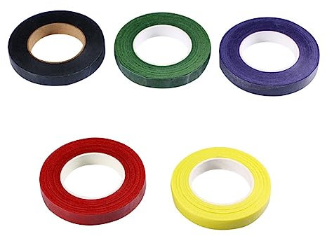 STOBOK 10St Bastelfarbenes Abdeckband Mutterschaftsschärpe Entwerfen Sammelalbum rotes Abdeckband Siebblumenband mehrfarbiges Abdeckband aus Papier Klebeband Blütenstiel