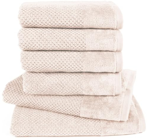 Pure Label Handtuch Set 6tlg 2xDusch 4xHand Creme