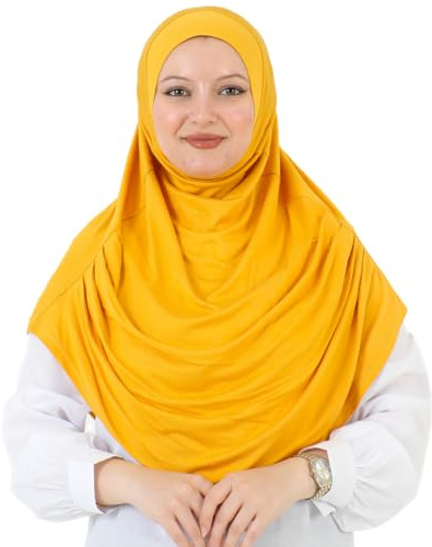 Prien Kopftuch für Damen, Lang Muslim Hijab Frauen, Türkisch Khimar Schal Islamische Kleidung, Konfektionshijab Kopftücher Kleider, Muslimische Sport Head Scarf Set