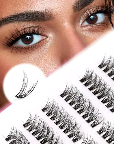 Jiocolor Flauschige Wimpern-Cluster Natürliche Kurze Einzelne Weiche Wiederverwendbare C-Curl DIY Mink-Cluster-Wimpernverlängerungen 3D Kunstnerz