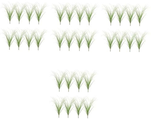 Warmhm 32pcs Grass Rug Fake Grass Plants for Home Decor Artificial Indoor Plants for Decor Simulation
