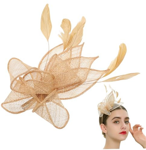 WRITWAA Eleganter Fascinator Haarreif Mit Hut Und Clip Vielseitig Tragbar Für Damen Und Mädchen Geeignet Für Teepartys Cocktail-events Halloween Und Festliche Anlässe Einfaches Aufsetzen