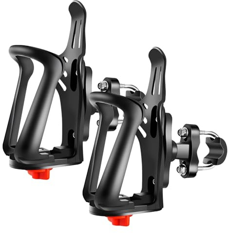 Woobroo Flaschenhalter Fahrrad - Getränkehalter Fahrrad - 55-78 mm Einstellbare Größe Wasserflaschenhalter - für Fahrrad, MTB, Roller, E-Bike, Kinderwagen, Flaschenhalter