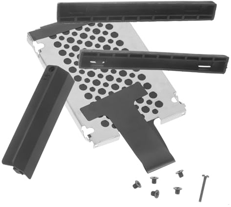 NUOBESTY 1 Satz Festplattenhalterung Adapter mit Gummischiene Montageset für Ti Präzise Passform Vibrationsdämpfend Stabil Zuverlässig