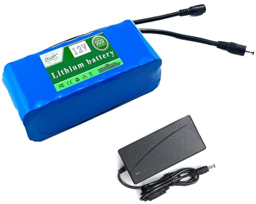 ZXLLAFT 12V 20000mAh 20800mAh 25600mAh Li-Ion Rechargeable Lithium Battery Pack for Portable Power Supply 12V Equipment With Charger and BMS Protection,12V20800mAh