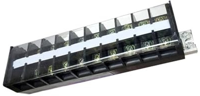 1 pz TD-6010 Morsettiera a doppia 60A 10 posizioni Cablaggio cavi Unità plug-in accessorio elettrico guida DIN