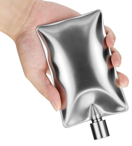 Botes cuadrados de acero inoxidable para vino, whisky, recipientes portátiles a prueba de fugas de 6 onzas para viajes al aire libre, camping, vasos de bolsillo, whisky, botellas de vino, acero