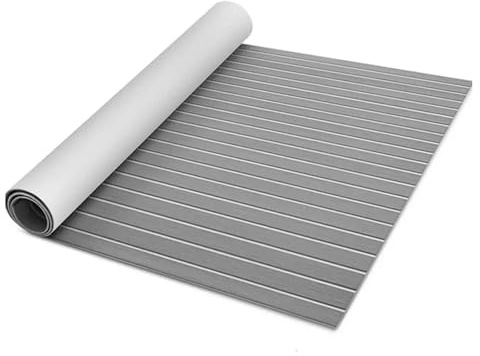 DSFIHJO Pavimentazione per Barche Self-Adhesive Foam Teak Decking Eva Boat Flooring Faux Sheet Accessories Marine Deck Mat 2400x600x6mm Adesivo(A1-1200x550x5mm)