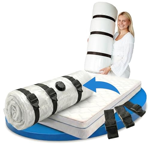 SilverRack Vakuumpåse för madrasser [1 styck] i 130 x 240 cm – vakuumpåse lämplig för madrass 90 x 200 cm – förvaringspåse för madrass – perfekt för flyttning – madrasskydd