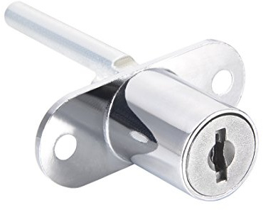uxcell Drawer Cabinet Plunger Lock 5/8 x 13/16 Keyed Different | Desk Wardrobe Zinc Alloy Chrome Finish