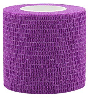 Risscly Lila 5cm cohesive Bandage,selbsthaftende fixierbinde verband bandage mullbinden selbsthaftend bandagen 12 Rollen