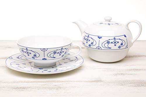 CUP+MUG Indisch Blau Teeset