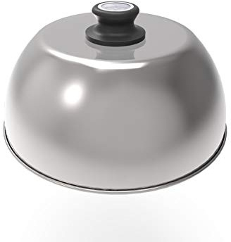 Lotus Grill pour Barbecue en Acier Inoxydable avec thermomètre - pour la préparation de rôtissages et de Steaks Ainsi Que pour Le Garage, la Cuisson et Le Cuisson, Le Four et Le Lave-Vaisselle (G280)