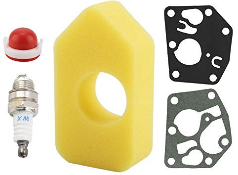 Raguso Set di guarnizioni per Candele Filtro Aria Filtro in Cotone per Briggs Stratton 795083 698369 694394 Parti di Ricambio per Macchine da Giardino