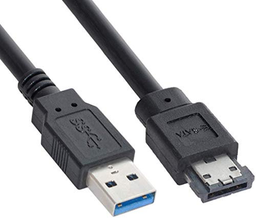 innov8 USB 3.0 A Male to Power Over eSATA DC5V Adapter USB2.0 HDD/SSD/ODD eSATAp Converter Cable - 1m