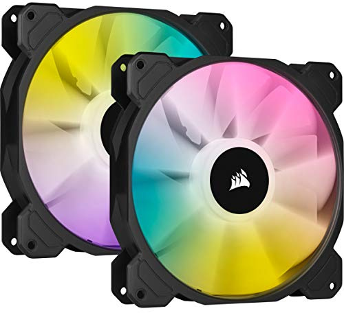 Corsair iCUE SP140 RGB ELITE Performance 140mm PWM Dual Fan Kit with Lighting Node CORE
