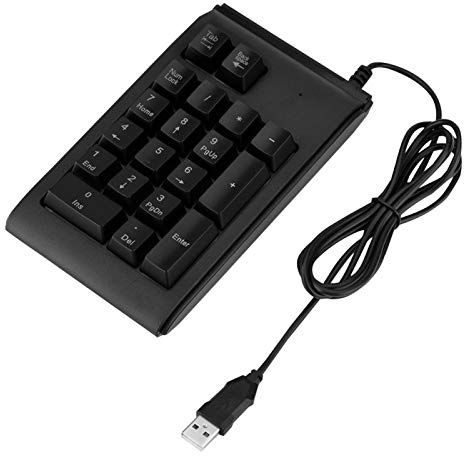 USB-Zifferblock, Zahlentastatur, Mini-Tastatur, Mechanischer Ziffernblock, 19-Tasten 3-Farben-USB-Zifferntastatur Mechanisches Touch-Gefühl mit 10 Millionen Klicks Ziffernblock Fit für Android