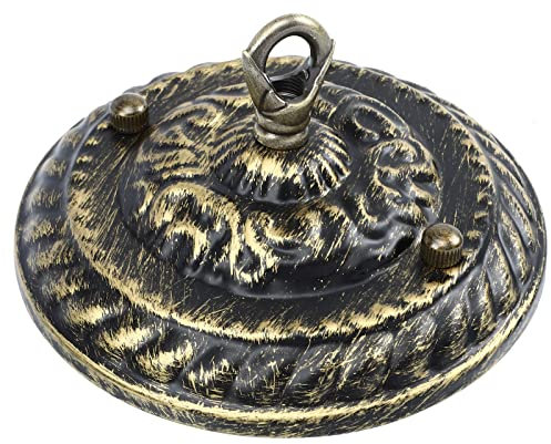 VILLCASE Retro Licht Baldachin Vintage Kronleuchter Deckenplatte, Stabil, Deckenbaldachin FüR Lichtmontage Und DIY, Ø 130mm