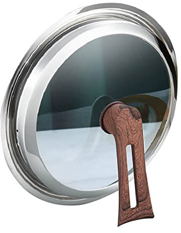 YARNOW Edelstahl Topfdeckel Mit Sichtbarem Glas Passend Wok Überlauf-schutz Transparenter Deckel Für Haushalt Küche Restaurant