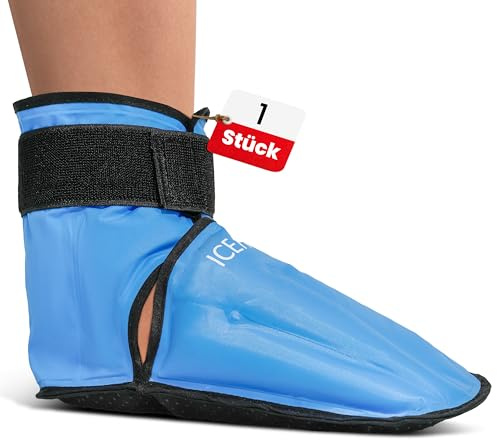 ICEHOF Stövlar (1 styck) mjukt tyg – kylskor med gel kall terapi för fötter tår vid kemoterapi Rheuma isstrumpor kylstrumpor kylskor kemo kyllakku fot – en storlek unisex