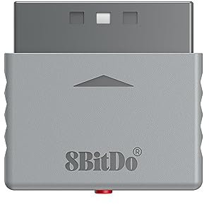 8Bitdo Ricevitore Bluetooth Retrò per PS1 PS2 e Windows, Compatibile con Controller Serie Xbox, Controller Bluetooth Xbox One, Switch Pro e Controller PS5/PS4