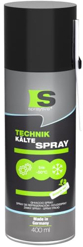 Spraytive 1 aerosol frío de 400 ml. Taller: espray de hielo hasta -50 °C para solución de problemas, prueba de sensores, ayuda de montaje en ajustes, prueba de termostato