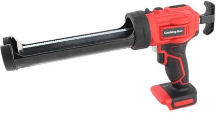 Akku-Kartuschenpistole, Elektrische Kartuschenpistole mit 4 Einstellbaren Geschwindigkeiten und Klebepistolen-Set mit LED-Licht, Leichte Akku-Klebepistole Zum Füllen, Abdichten