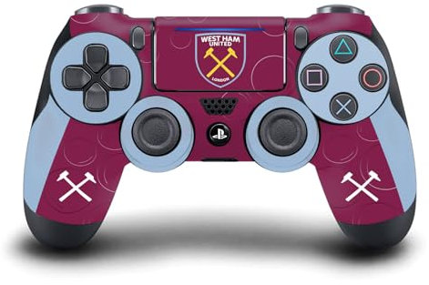 Head Case Designs Officially Licensed West Ham United FC Home 2023/24 Crest Kit Vinyl Sticker Gaming Skin Decal Cover Compatible With Sony PlayStation 4 PS4 DualShock 4 Controller