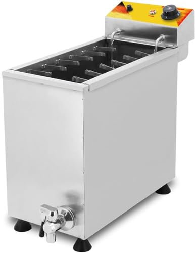 GLDWEY Macchina per Friggere Bastoncini di Hot Dog al Formaggio 3000w, Friggitrice Elettrica Commerciale 25l/6.6gal per Ristorante, Negozio, Casa