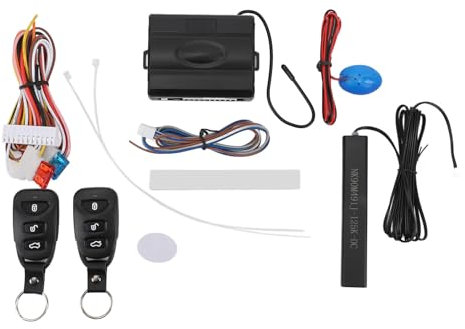 Car Alarm System, ABS Keyless Entry Car Alarm System Keyless Entry Systems With Installation Accessories for 12V Fuel Vehicle