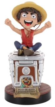 Cableguys - Netflix One Piece Luffy Wanted Poster Gaming Accessories Holder & Phone Holder for Most Controller (Xbox, Play Station, Nintendo Switch)