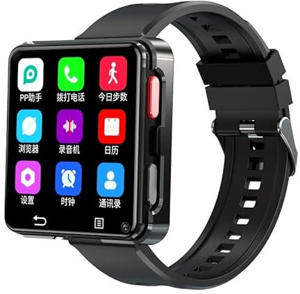 JINSHANGZI S998 Smart Watch 32GB Rom Global Call Android11 System Heart RateMonitor 1200mAH Battery 500W Dual Camera 4G Smartwatch Men (3GB 32GB)