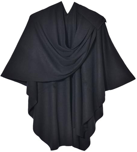 Shmily Girl Damen Poncho Schal Cashmere Feeling Strick Cape Cardigan Für Frauen Geschenk Für Mutter