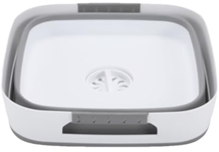 Tina plegable para lavar platos, juego de tina portátil, cubo de botella para fregadero, lavabo compacto, cesta antideslizante que ahorra espacio, multiusos para cocina, baño, exterior