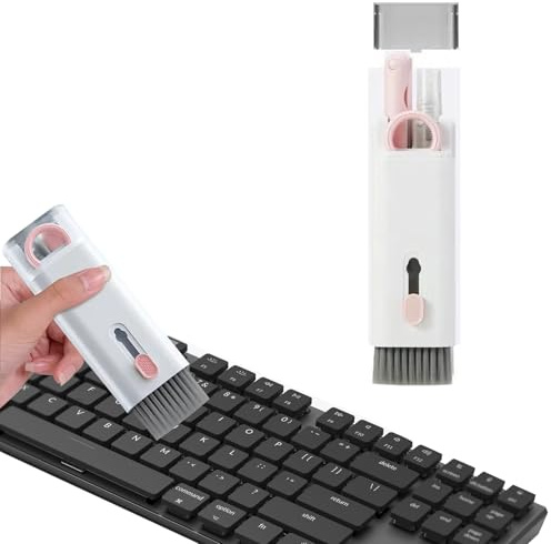 7 in 1 Tastatur Reinigung, Multifunktionales Keyboard Cleaner Kit, Tastatur Reinigungsset Zubehör für Phone, PC, Kamera, Handys, Tastatur, Ohrhörer