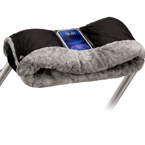 Calienta Manos para Cochecito - Manoplas para Carrito de Bebé - Guantes Impermeables y Cortaviento con Forro Polar - Accesorio de Invierno para Cochecito, Silla de Paseo y Remolque de Bicicleta