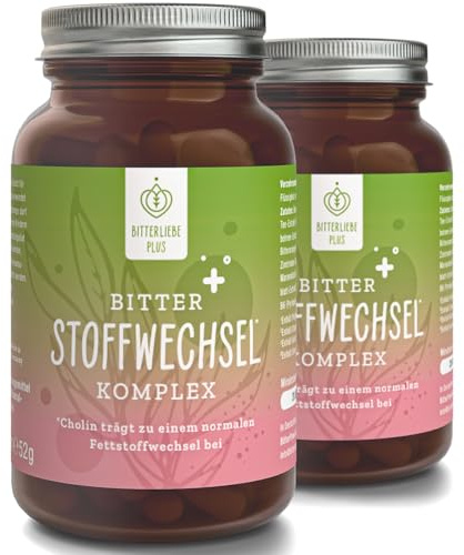 BitterLiebe® Bitter Stoffwechsel * Komplex - 90 hochdosierte Kapseln mit Cholin, Zink, Vitaminen & Bitterstoffen - Für einen normalen Fett- und Energiestoffwechsel * - Vegan & Made in Germany (2)