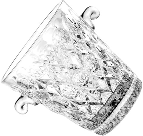 NUOBESTY Weinkühler aus Glas mit Griffen Transparenter Eiskübel für Partys Bar und Grillfeste Robuster Party Wein Cooler